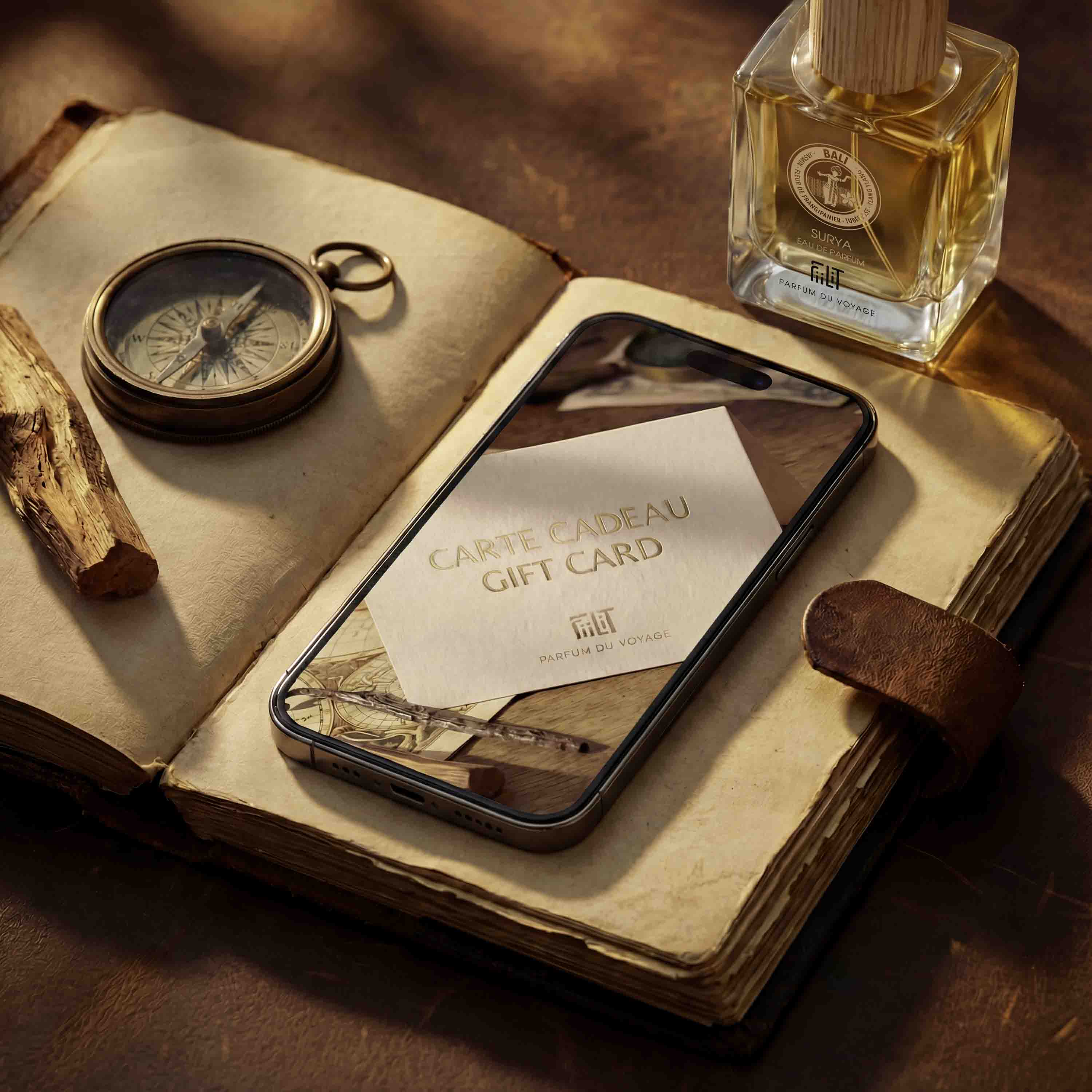 Carte Cadeau Parfum du voyage - FiiLiT Parfum du voyageLa DécouverteCarte Cadeau Parfum du voyage