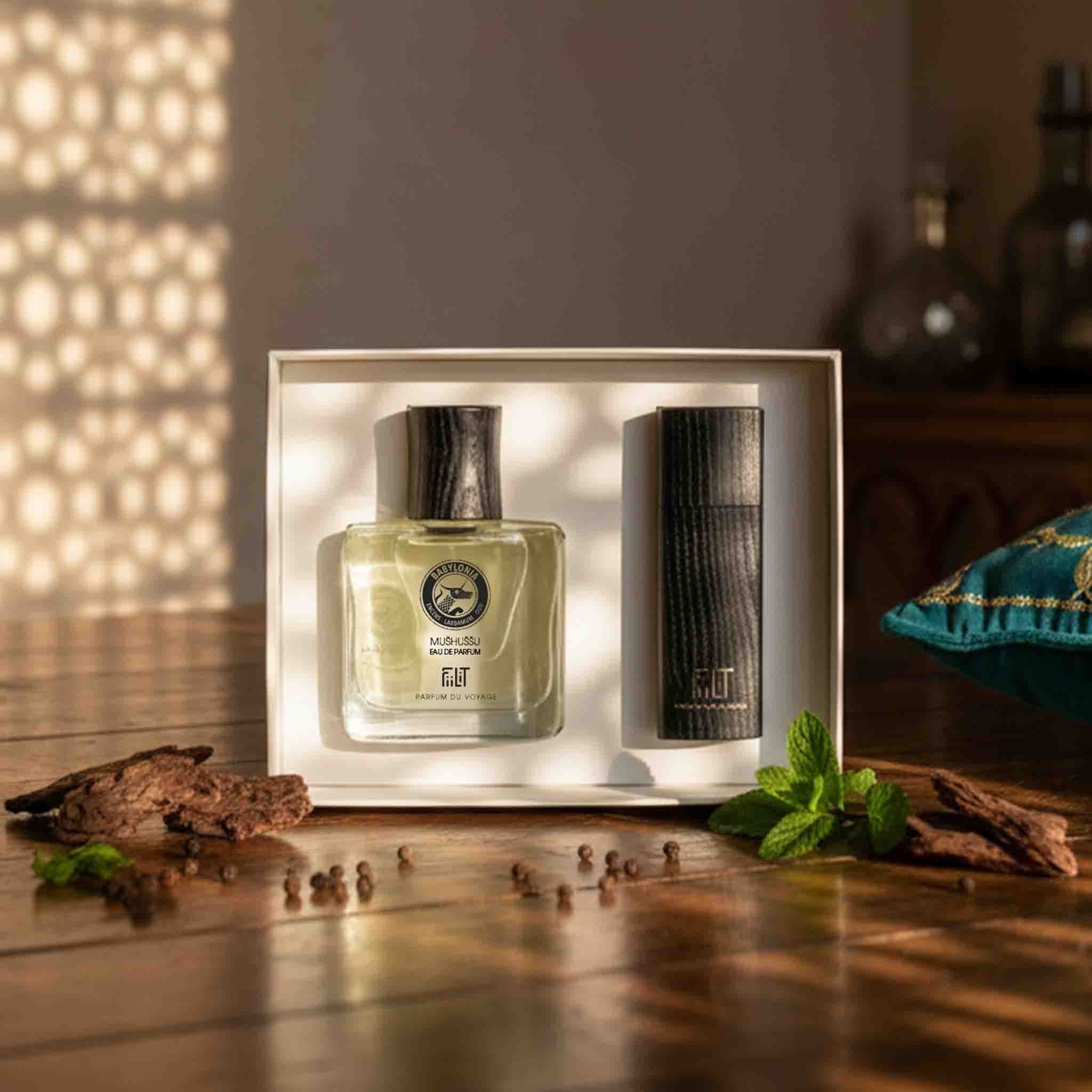 Le Coffret Collector (Offre : 2ème à - 50%) - FiiLiT Parfum du voyageMUSHUSSU - BABYLONIALe Coffret Collector (Offre : 2ème à - 50%)