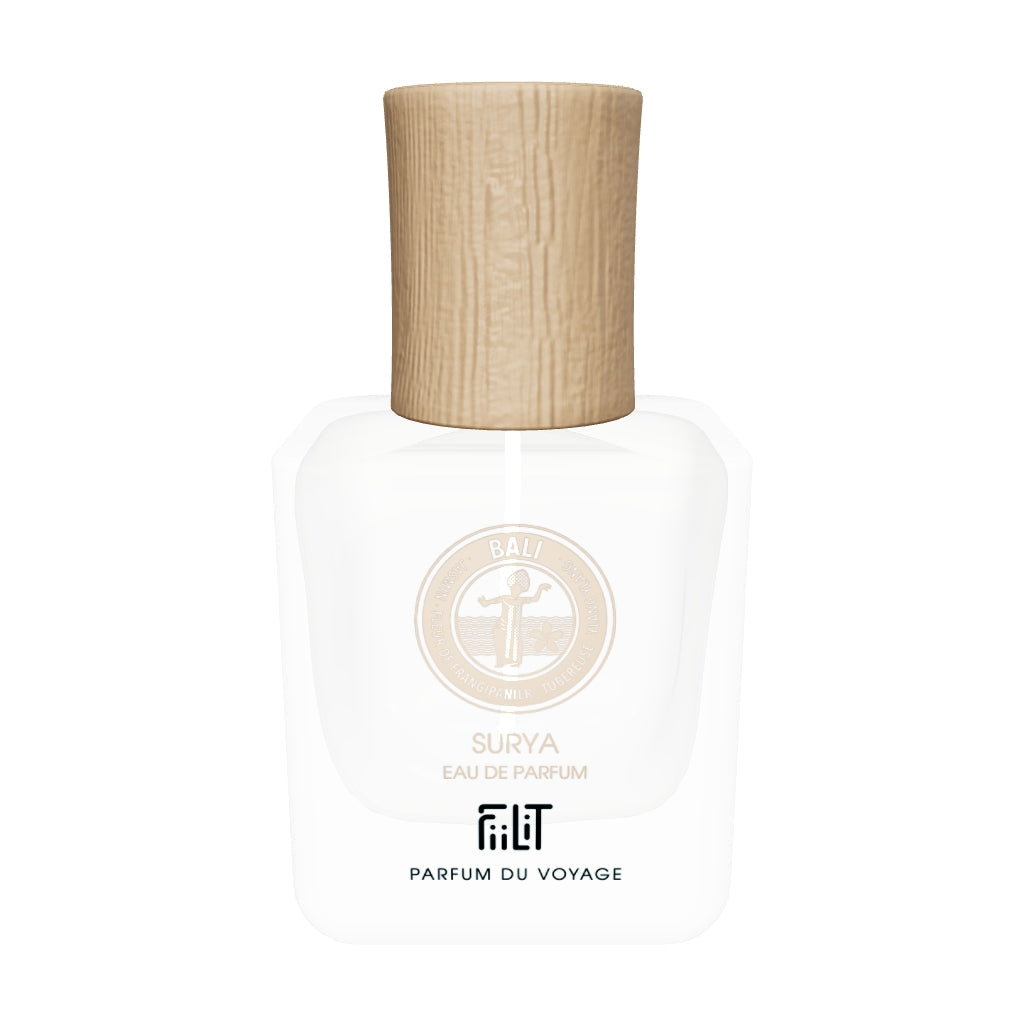 Surya Bali, eau de parfum FiiLiT en flacon 50 ml rechargeable, modèle 3D à faire tourner
