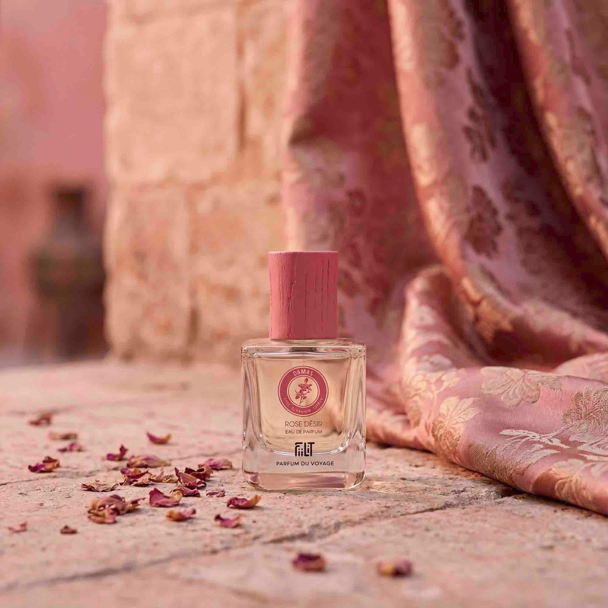 ROSE DÉSIR - DAMAS Eau de Parfum - FiiLiT Parfum du voyage50mLROSE DÉSIR - DAMAS Eau de Parfum
