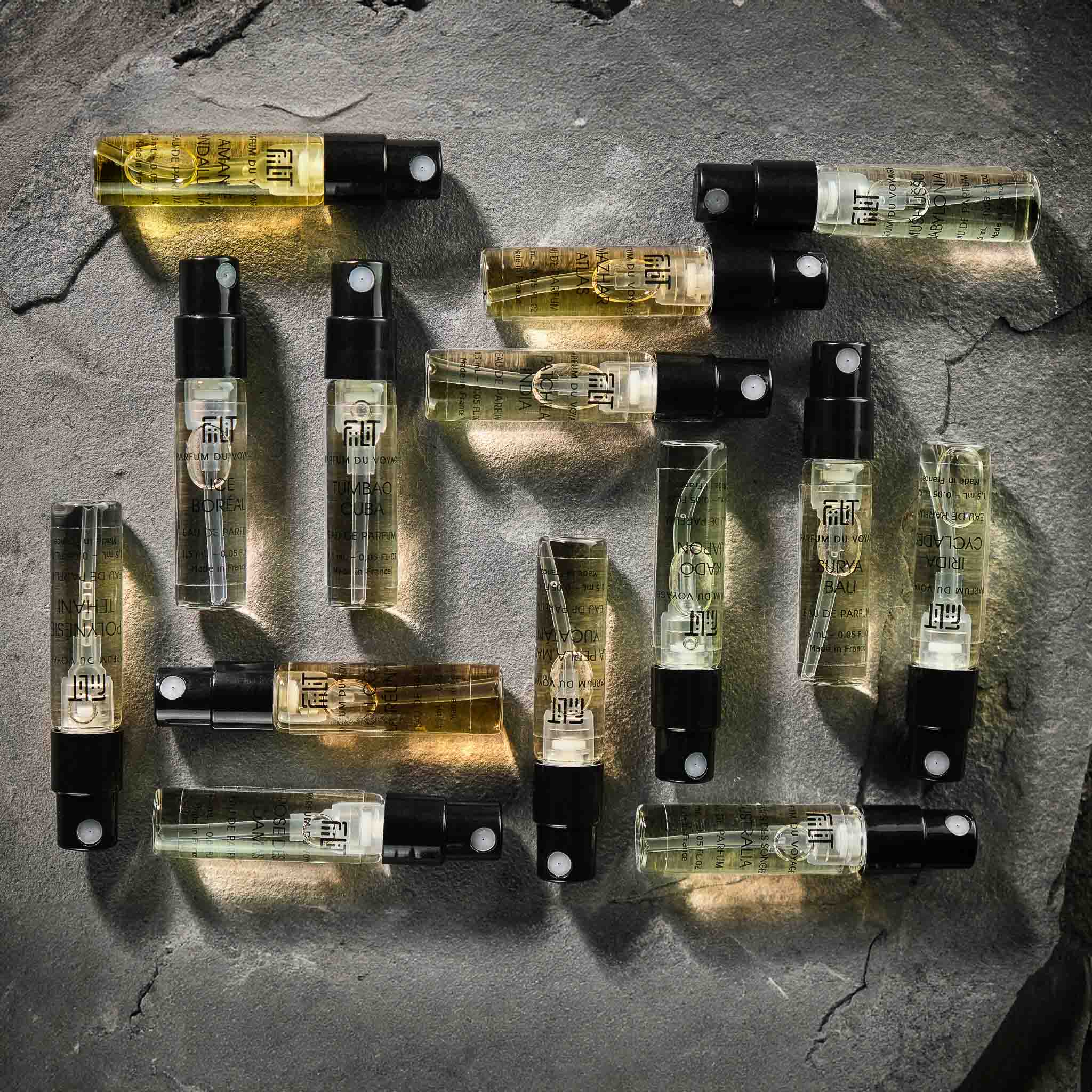 Set échantillons Personnalisable - FiiLiT Parfum du voyage1,5mLSet échantillons Personnalisable