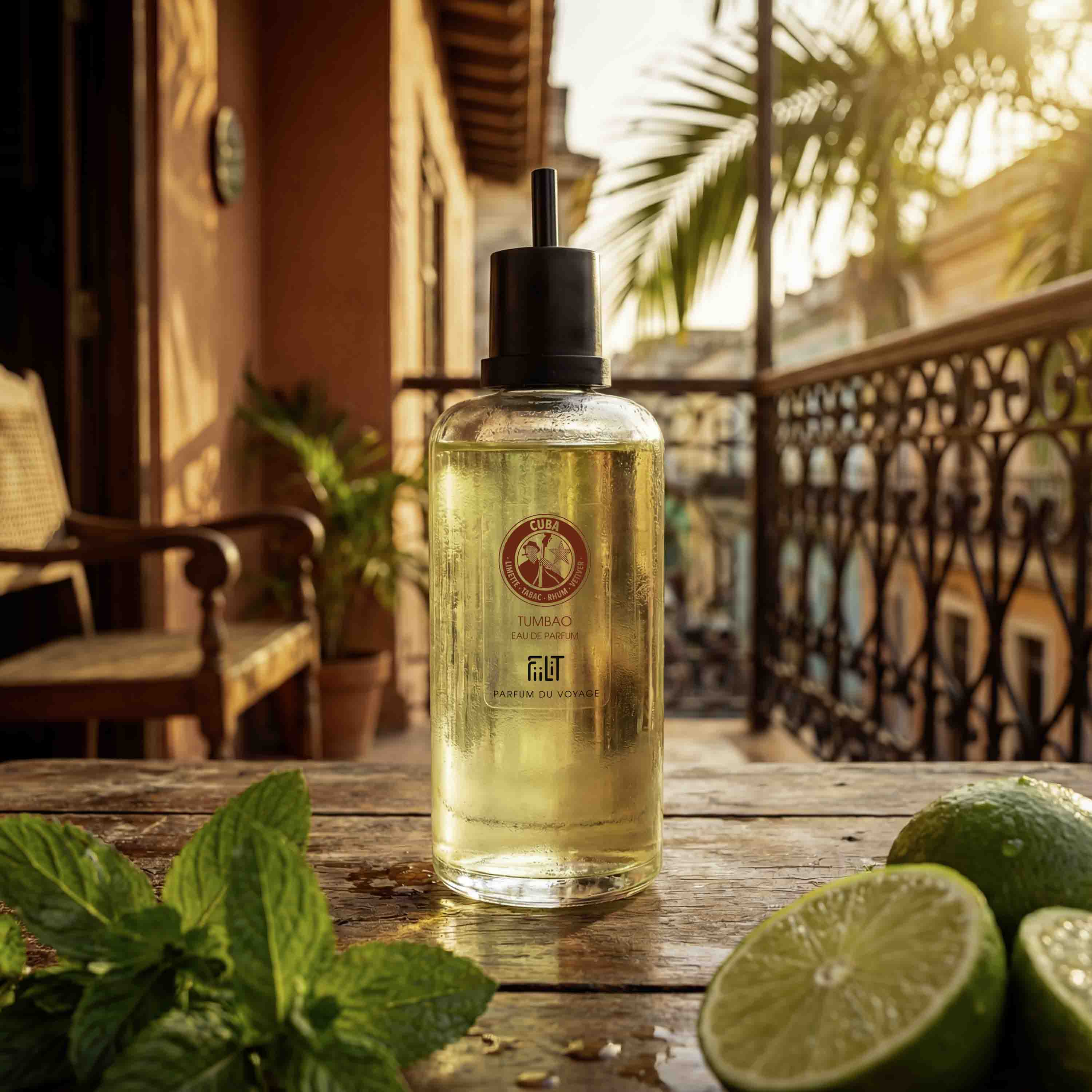 TUMBAO - CUBA Eau de Parfum - FiiLiT Parfum du voyageRecharge 200mlTUMBAO - CUBA Eau de Parfum