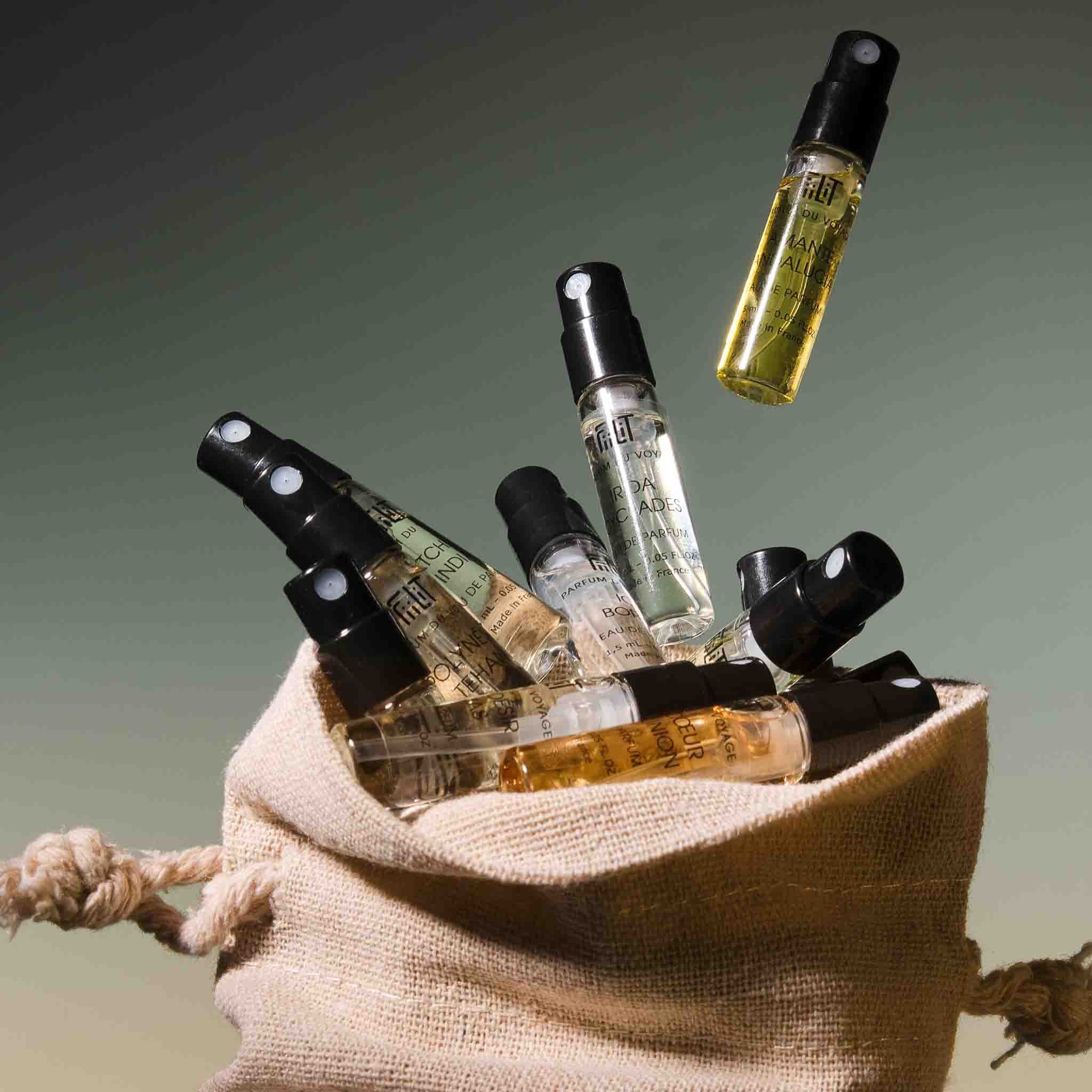 Set échantillons Personnalisable - FiiLiT Parfum du voyage1,5mLSet échantillons Personnalisable